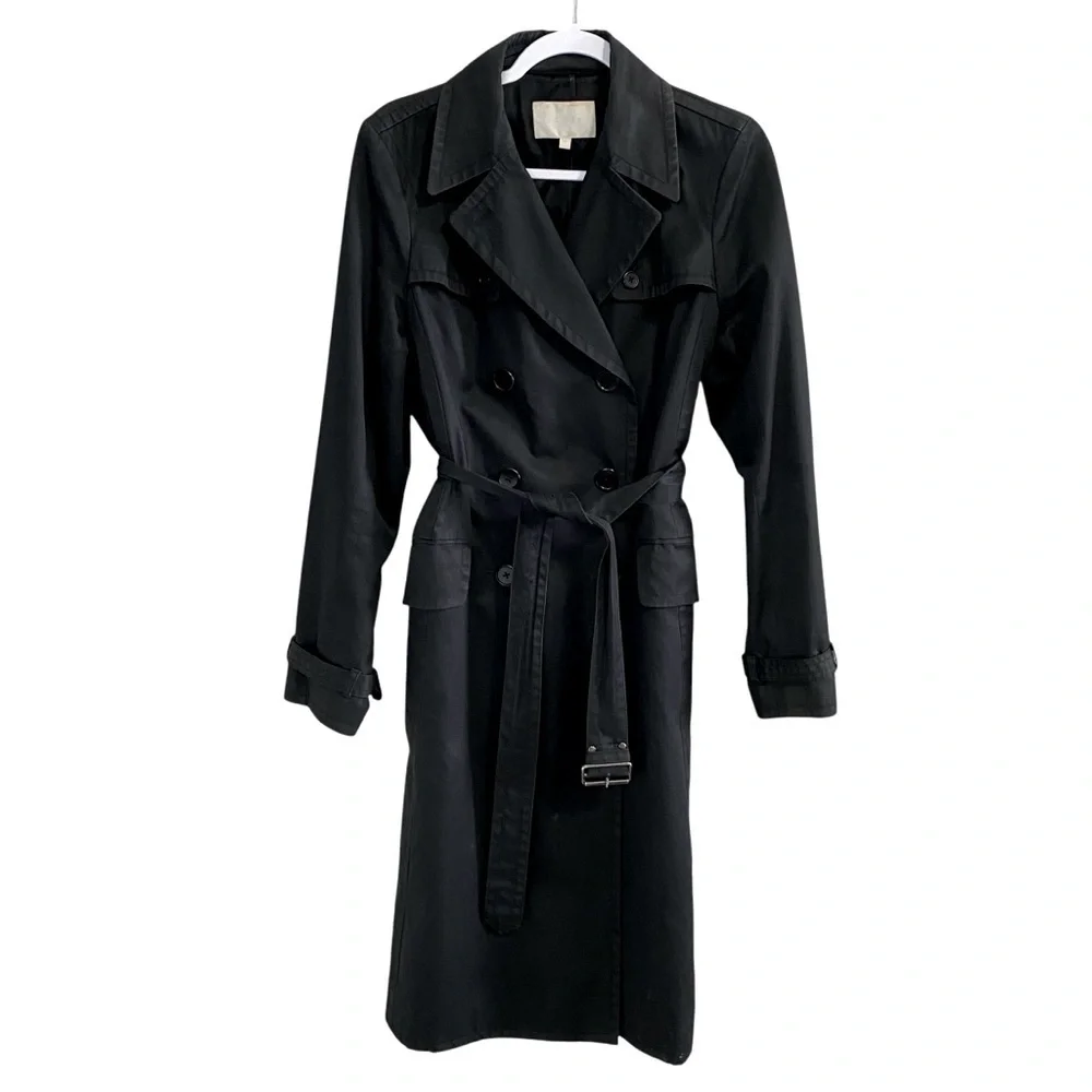 JOSEF - Black Classic Trench Coat - L - China